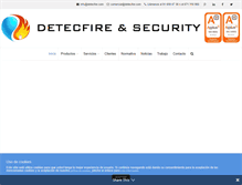 Tablet Screenshot of detecfire.com
